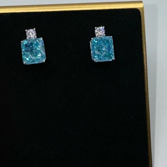 4ct Cushion Cut Earrings - Picture 5 of 12